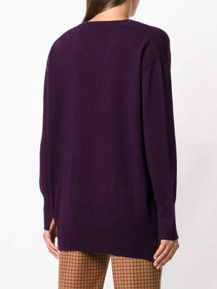 Ballantyne cashmere argyle print sweater