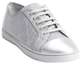 Thumbnail for your product : Christian Dior silver quilted leather 'Cannage' sport sneakers