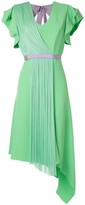 Thumbnail for your product : DELPOZO Pleated Insert Asymmetric Dress
