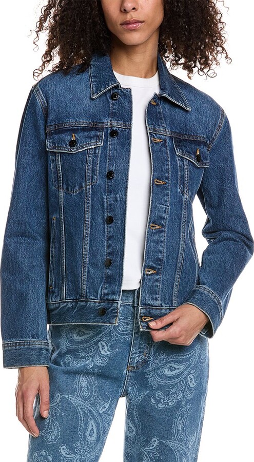 The Kooples Officer-Style Denim Jacket ShopStyle