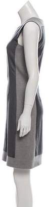 Pringle Wool Knee-Length Dress Grey Wool Knee-Length Dress
