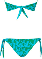 Thumbnail for your product : Caffe Swimwear Bandeau Bikini in Green