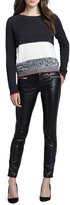 Thumbnail for your product : Blank Embossed Faux-Leather Pants