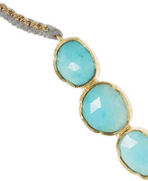 Thumbnail for your product : Brooke Gregson 18-karat gold turquoise bracelet