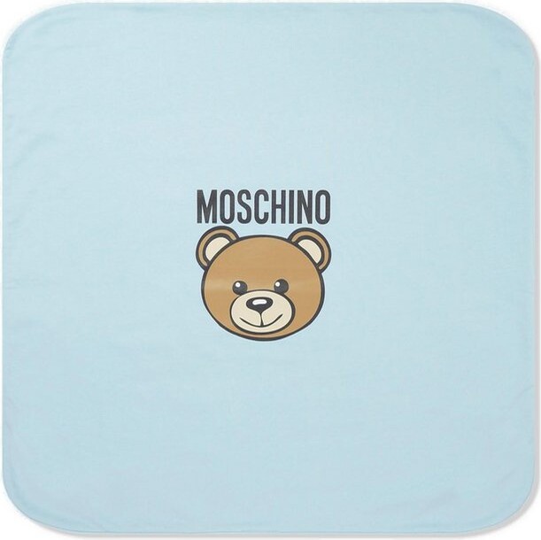 MOSCHINO BAMBINO Teddy Bear-Printed Square Blanket