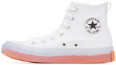Thumbnail for your product : Converse White and Pink Chuck Taylor All Star Sneakers