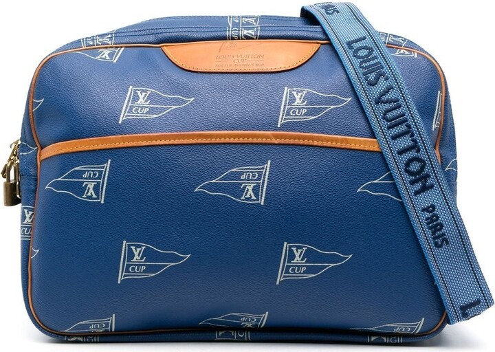Louis Vuitton LV Cup Kabul Leather PVC Fabric Abogani Boston Bag 881