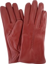 Thumbnail for your product : SNUGRUGS Womens Butter Soft Premium Leather Glove with Woven Stich Design & Warm Fleece Linning - Red - Large (7.5")
