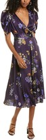 Thumbnail for your product : ML Monique Lhuillier Floral Midi Dress