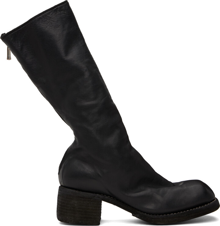 Guidi Black Soft Horse Full Grain Boots