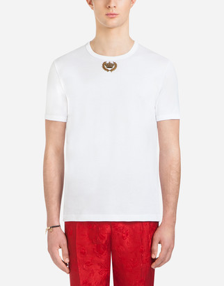 Dolce & Gabbana Cotton t-shirt with embroidery