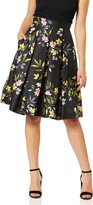 Thumbnail for your product : Eliza J Women's Floral Print A-Line Pleated Skirt