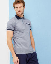 Thumbnail for your product : Ted Baker Striped cotton polo shirt