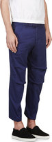 Thumbnail for your product : DSQUARED2 Blue Twisted Seam Cropped Trousers