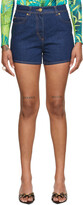 Thumbnail for your product : Versace Blue Logo Shorts
