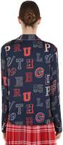 Thumbnail for your product : Tommy Hilfiger Tommy Printed Silk Satin Pajama Shirt