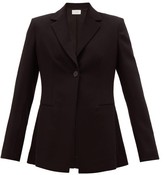 Thumbnail for your product : The Row Kiro Single-breasted Wool-crepe Jacket - Black