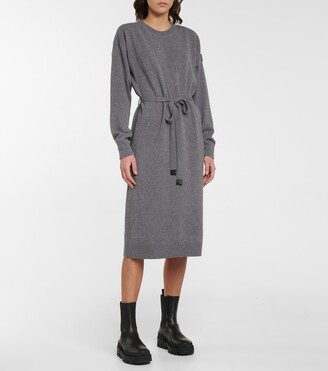 Moncler Wool and cashmere midi dress