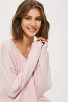 Thumbnail for your product : Topshop Super soft longline v-neck sweater
