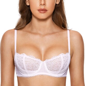 varsmiss Sheer Mesh Transparent Unlined Bra Wireless Underwear Lace Bra for  Women Black : : Clothing, Shoes & Accessories