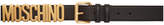 Thumbnail for your product : Moschino Black Logo Belt