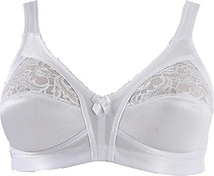 Women's Soft Cup Mastectomy Bra - ABC Rose Contour Bra In Beige, Size 44C