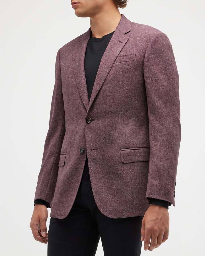 Emporio Armani Men's Textured Solid Sport Coat ShopStyle