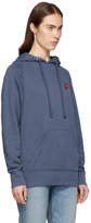 Thumbnail for your product : Rag & Bone Navy Garment-Dyed Racer Hoodie