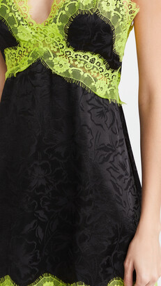 Alice + Olivia Zaira Empire Waist Lace Trim Dress