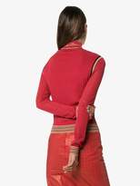 Thumbnail for your product : Fendi ribbed knit turtleneck top