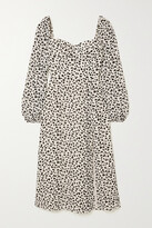 Thumbnail for your product : Reformation + Net Sustain Shelby Animal-print Georgette Midi Dress