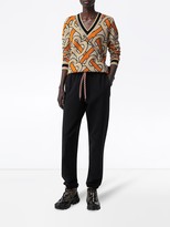 Thumbnail for your product : Burberry Monogram Intarsia Wool V-neck Sweater