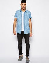 Thumbnail for your product : Solid Short Sleeve Cloud Chambray Shirt