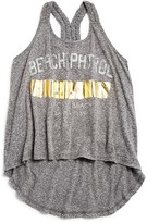 Thumbnail for your product : Vintage Havana Girls' Beach Patrol High-Low Heather Tank - Sizes S-XL