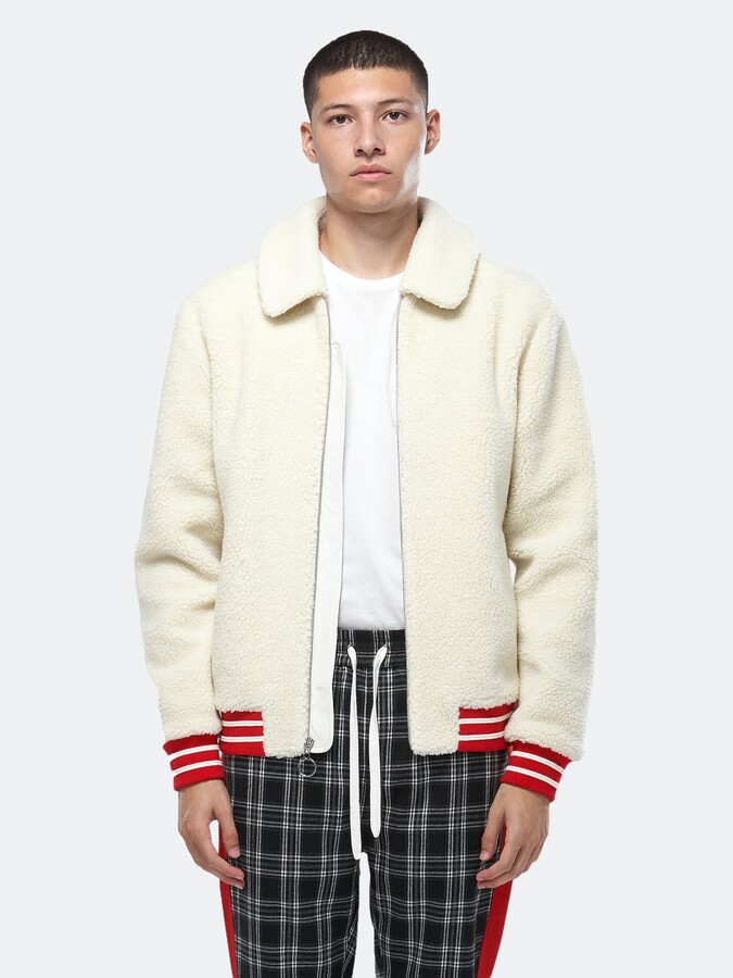 off white sherpa jacket