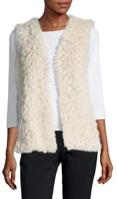 Linda Richards Rex Rabbit Fur Vest - ShopStyle