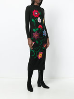 Thumbnail for your product : Semi-Couture Semicouture floral embroidered knitted dress