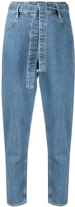 3x1 Belted Tapered Jeans