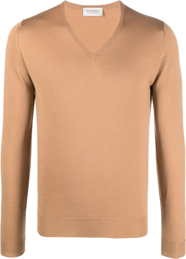 John Smedley V-neck fine-knit jumper