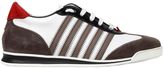 Thumbnail for your product : DSQUARED2 Striped Leather & Nubuck Sneakers