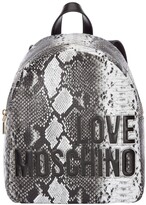 Thumbnail for your product : Love Moschino Logo Printed Zipped Backpack