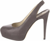 Thumbnail for your product : Brian Atwood Leather Slingback Pumps