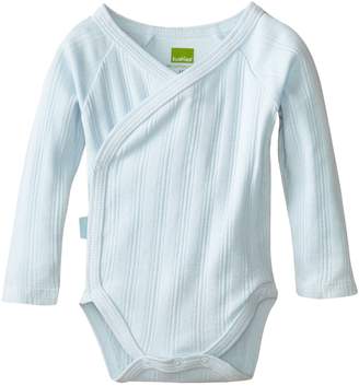Kushies Baby Everyday Layette Wrap Long Sleeve Bodysuit (Rib)