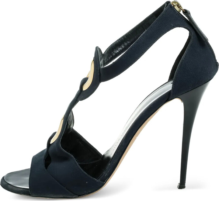 Giuseppe Zanotti Vintage Pre-Owned 120mm Canvas Sandals