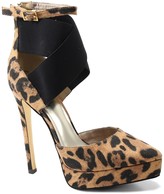 Thumbnail for your product : Luichiny Turn Over Leopard Print Pump