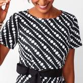 Thumbnail for your product : Talbots Diagonal Lace Fit & Flare Dress
