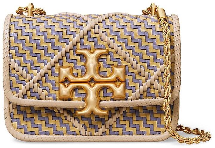 Tory Burch Fleming Soft Woven Leather Convertible Crossbody