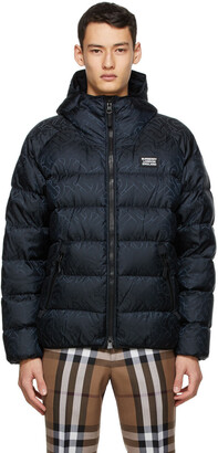 Burberry Black Monogram Hooded Puffer Jacket - ShopStyle Outerwear