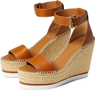 See by Chloe Glyn Espadrille Wedge (Tan) Women's Wedge Shoes - ShopStyle