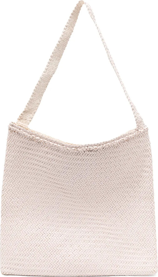 DRAGON DIFFUSION Braided Handle Woven Tote Bag